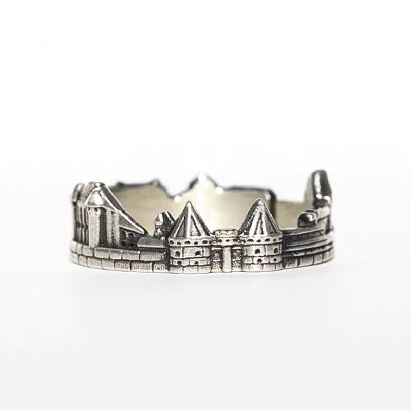 (image for) Castle Ring In Sterling Silver